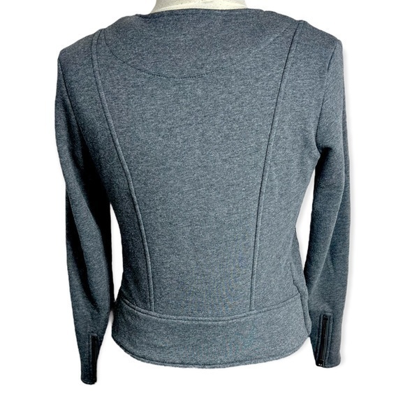Athleta gray moto jacket size M - Picture 6 of 11